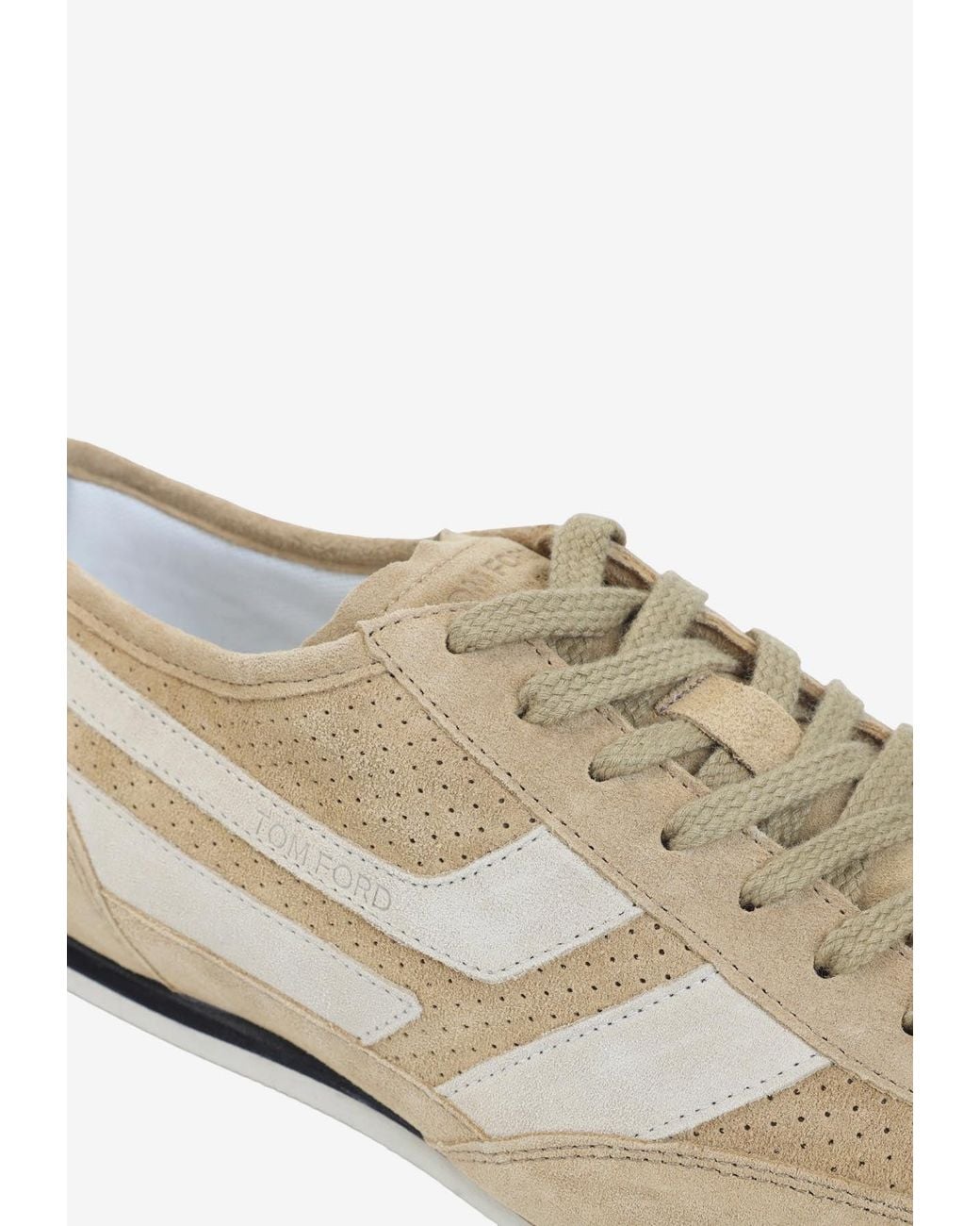 Tom Ford White Brook Lace-Up Sneakers for men