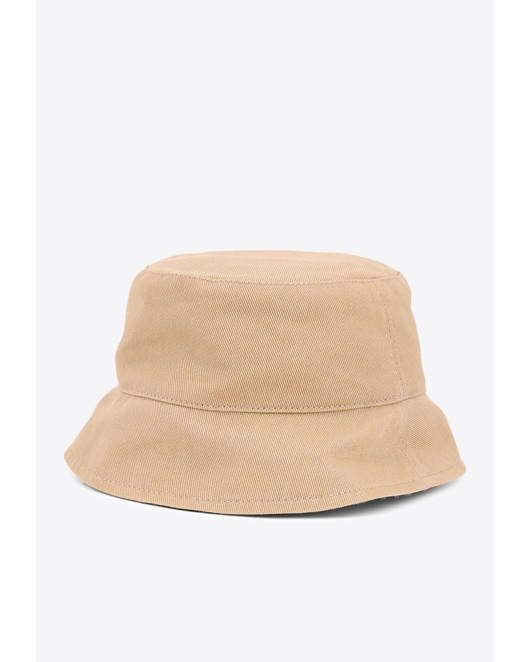 Fendi Natural Logo Patch Monogram Bucket Hat for men