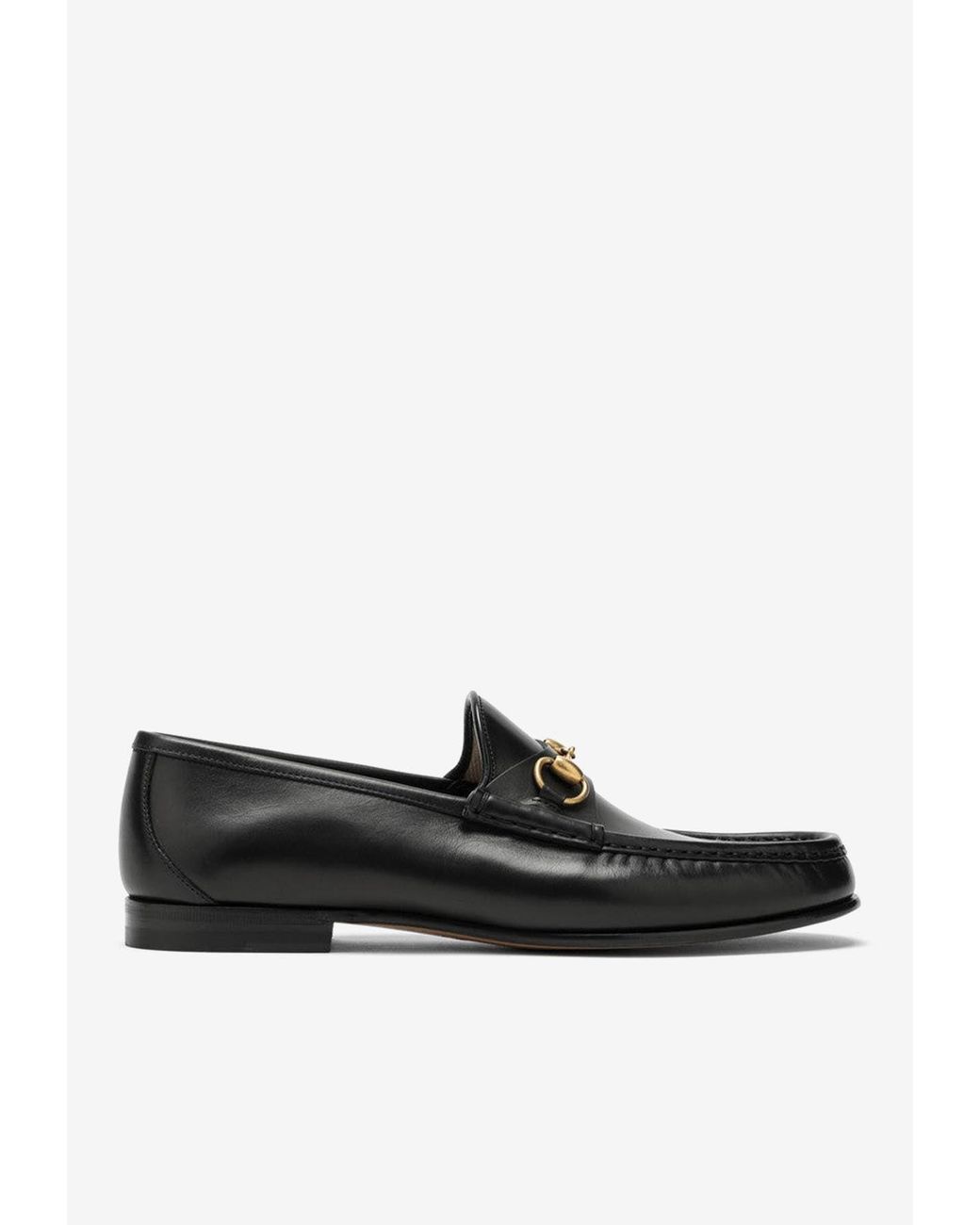 Gucci Leather Horsebit Loafers in Black for Men Lyst