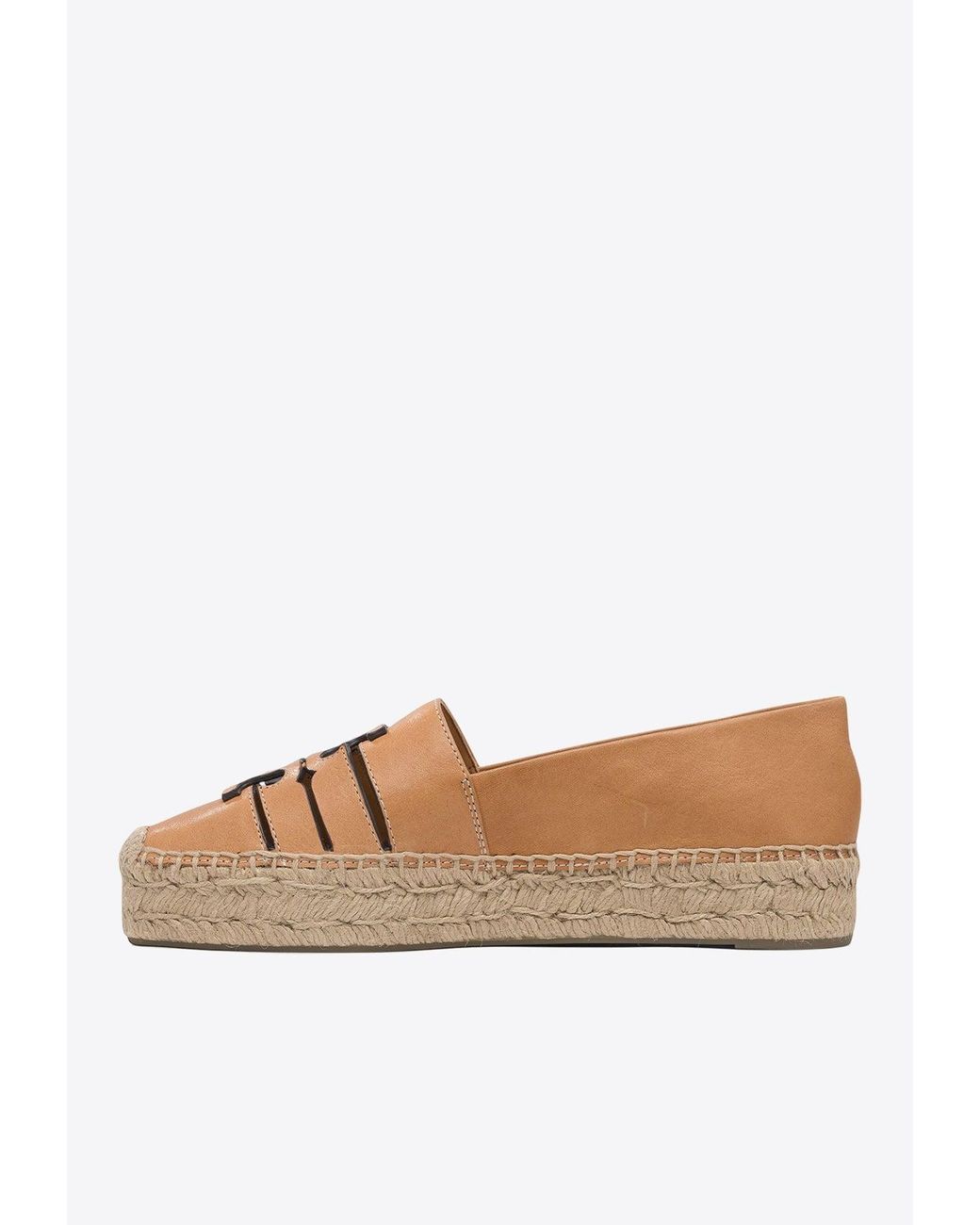 25年★Tory Burch Cut-Out Logo Leather Espadrille 166636 Tory Burch Cut-Out Logo Leather Espadrille – The Mix Belize
