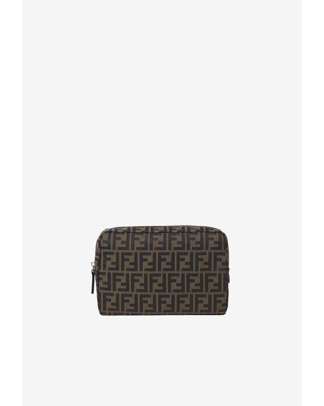 Fendi White Micro Toiletry Pouch for men