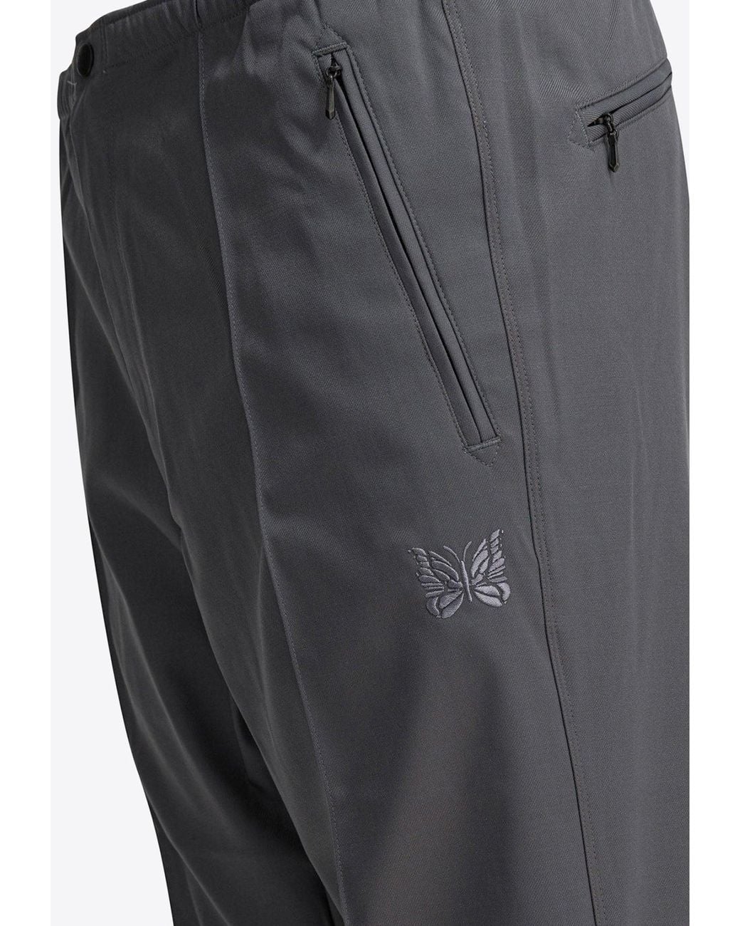 Needles Gray Boot-Cut Tailored Pants for men