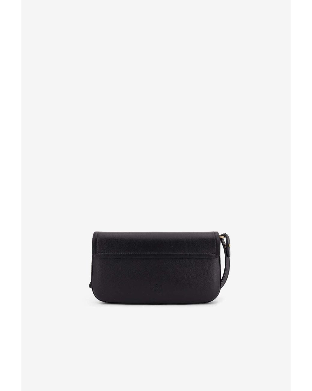 Pinko White Medium Saddle Flat Shoulder Bag