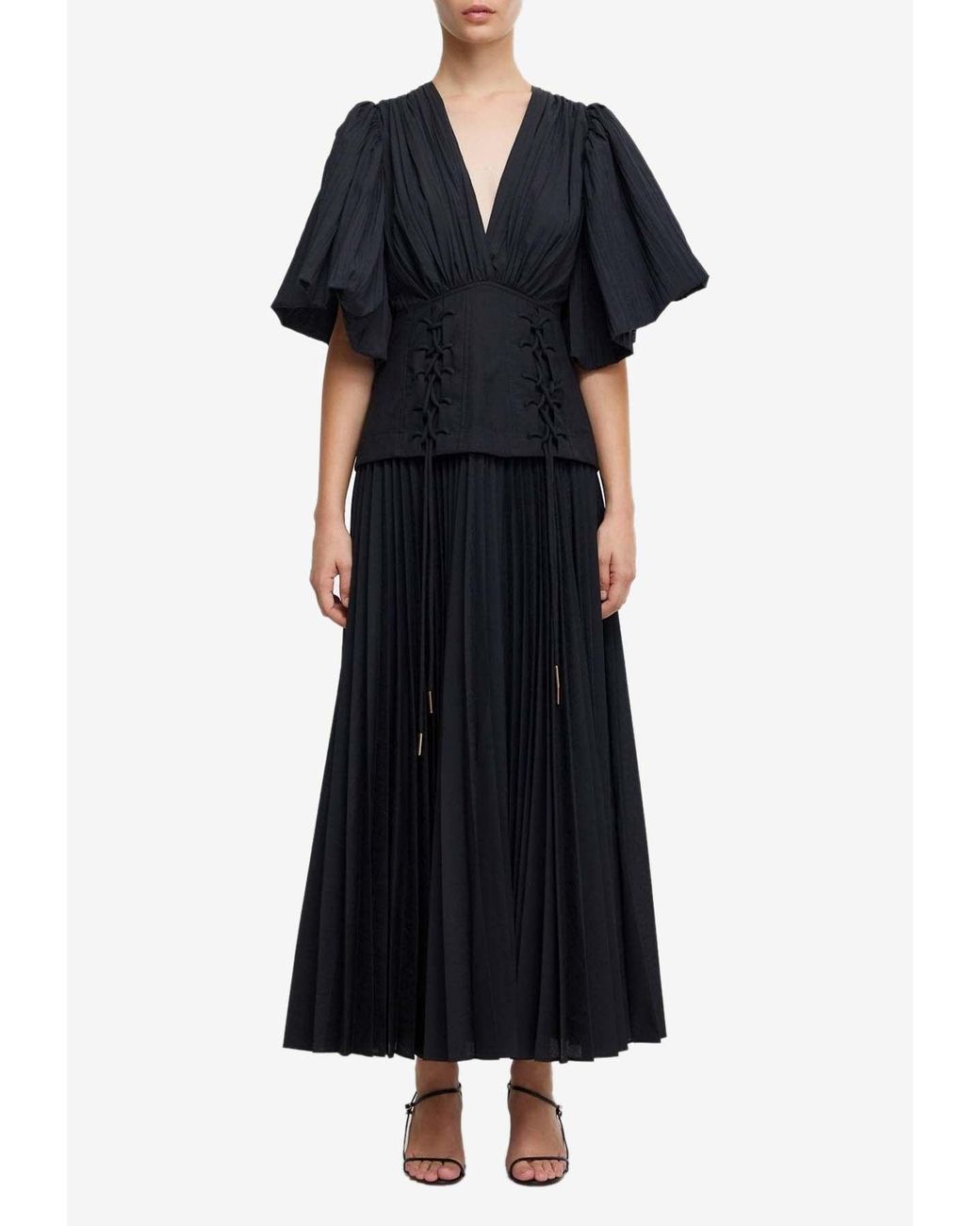 Acler Seabrook Maxi Dress in Black | Lyst