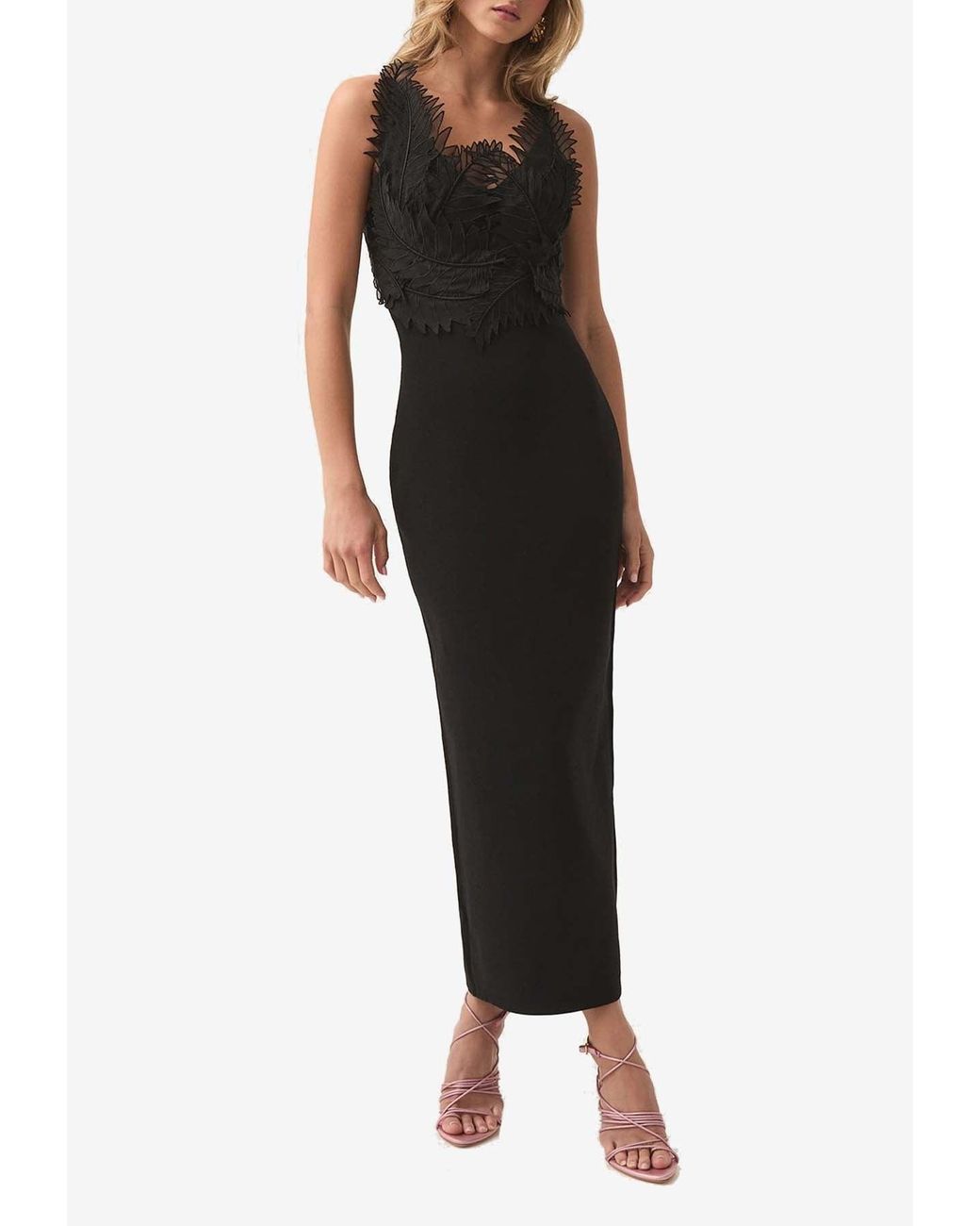 【Aje.】Daisy Knit Maxi Dress Vネック ニット マキシドレス Aje. Daisy Knit V-Neck Maxi Dress in Black | Lyst