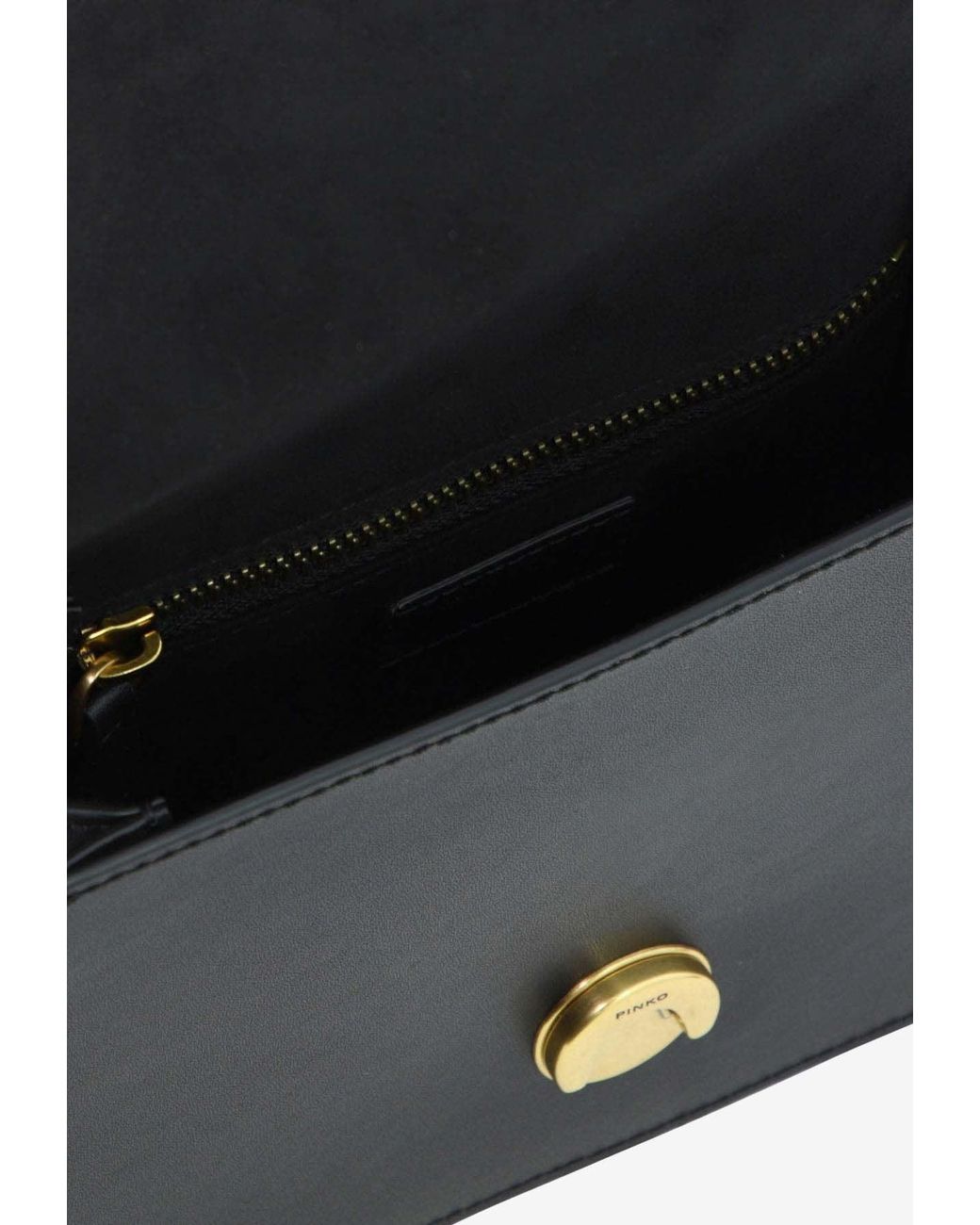 Mini Bagas Pinko Mini Love One Bag in Black | Lyst
