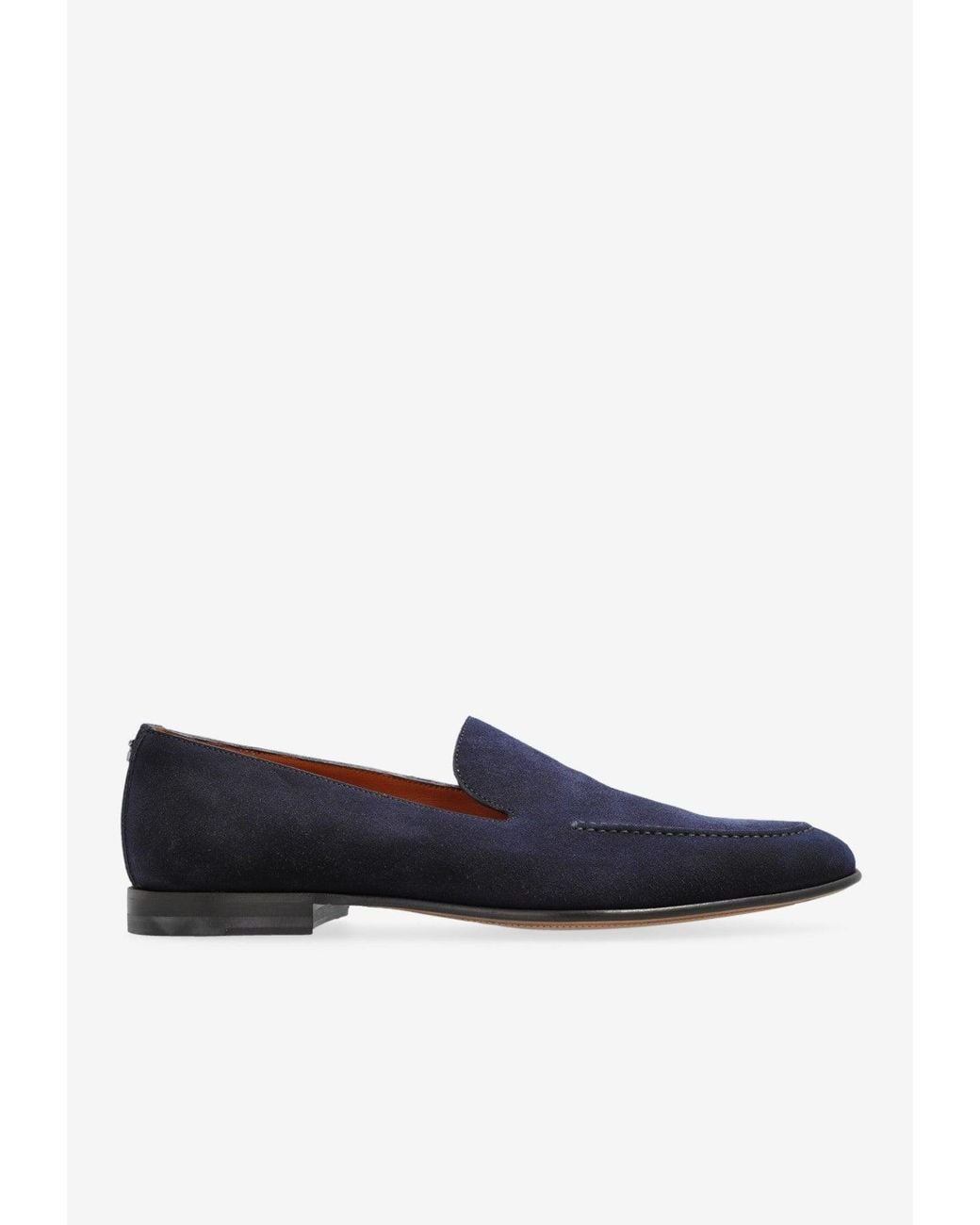 Dolce & Gabbana Blue Split Suede Loafers for men