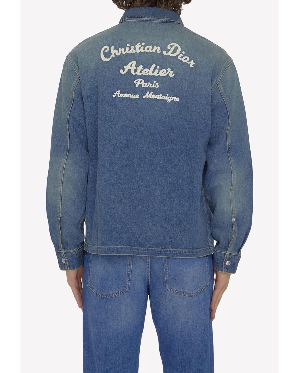 Christian dior shop denim jacket atelier