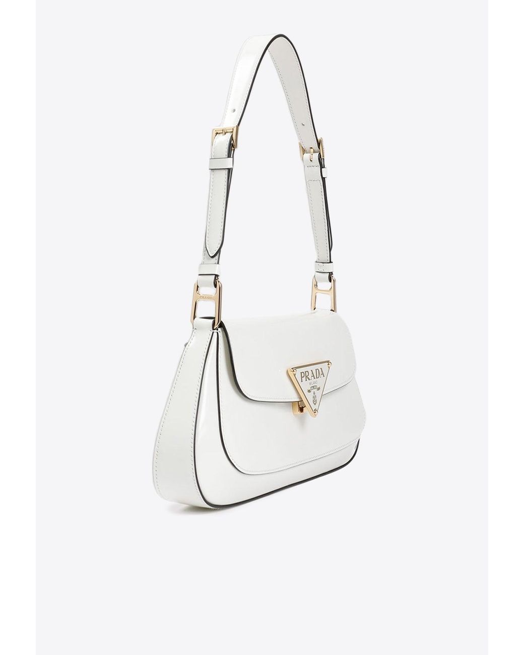 PRADA＊Patent leather shoulder bag ショルダーバッグ＊送料込 Prada Shoulder Bag In Patent Leather in White | Lyst