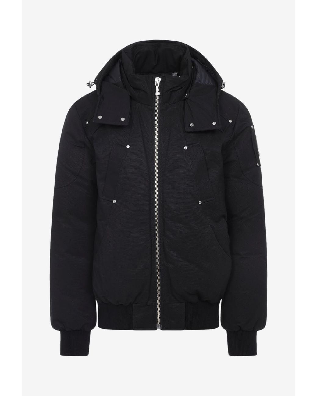 Moose Knuckles Black Original Ballistic Bomber Jacket for men