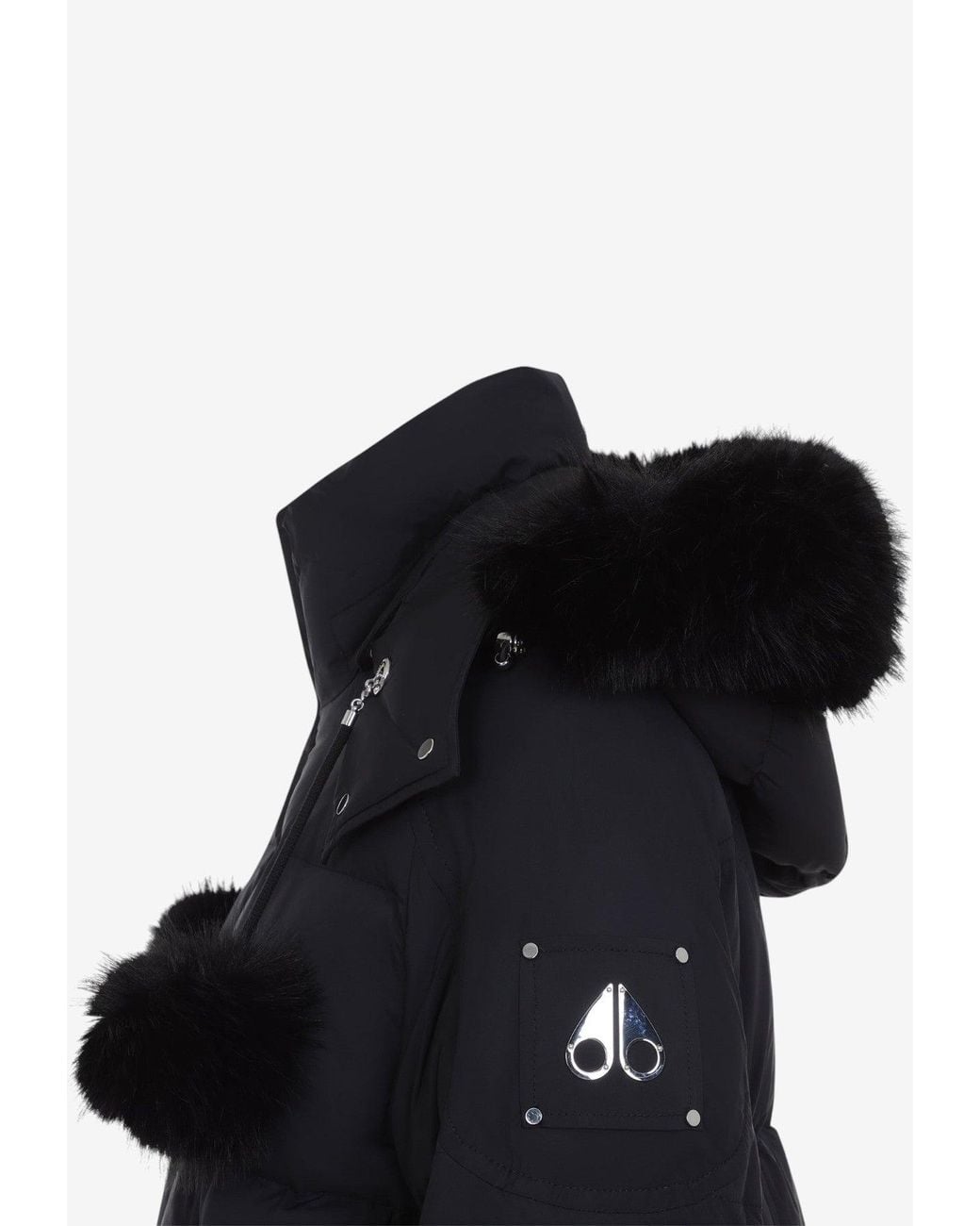 Moose Knuckles Black Everset Down Hooded Jacket