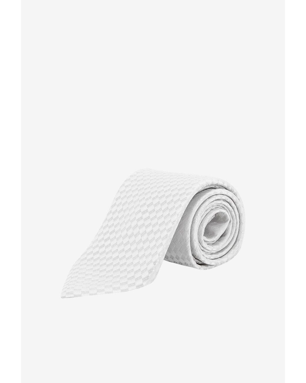 Tom Ford Metallic Geometric Pattern Silk Tie for men