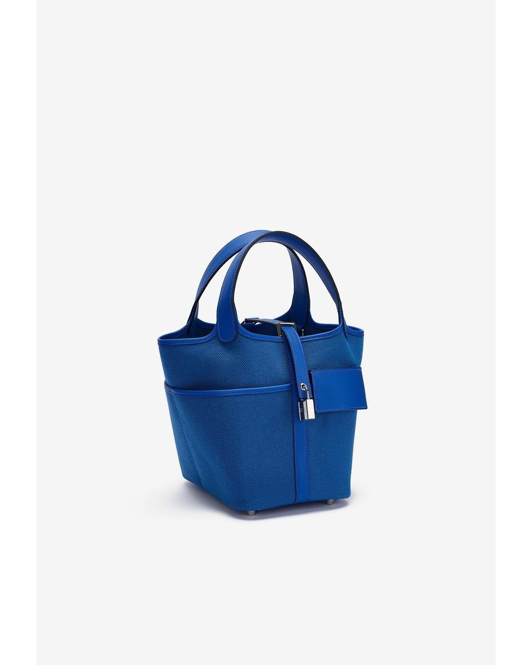 Hermès Picotin Cargo 18 Toile / Swift Blue Royal / Blue Egee