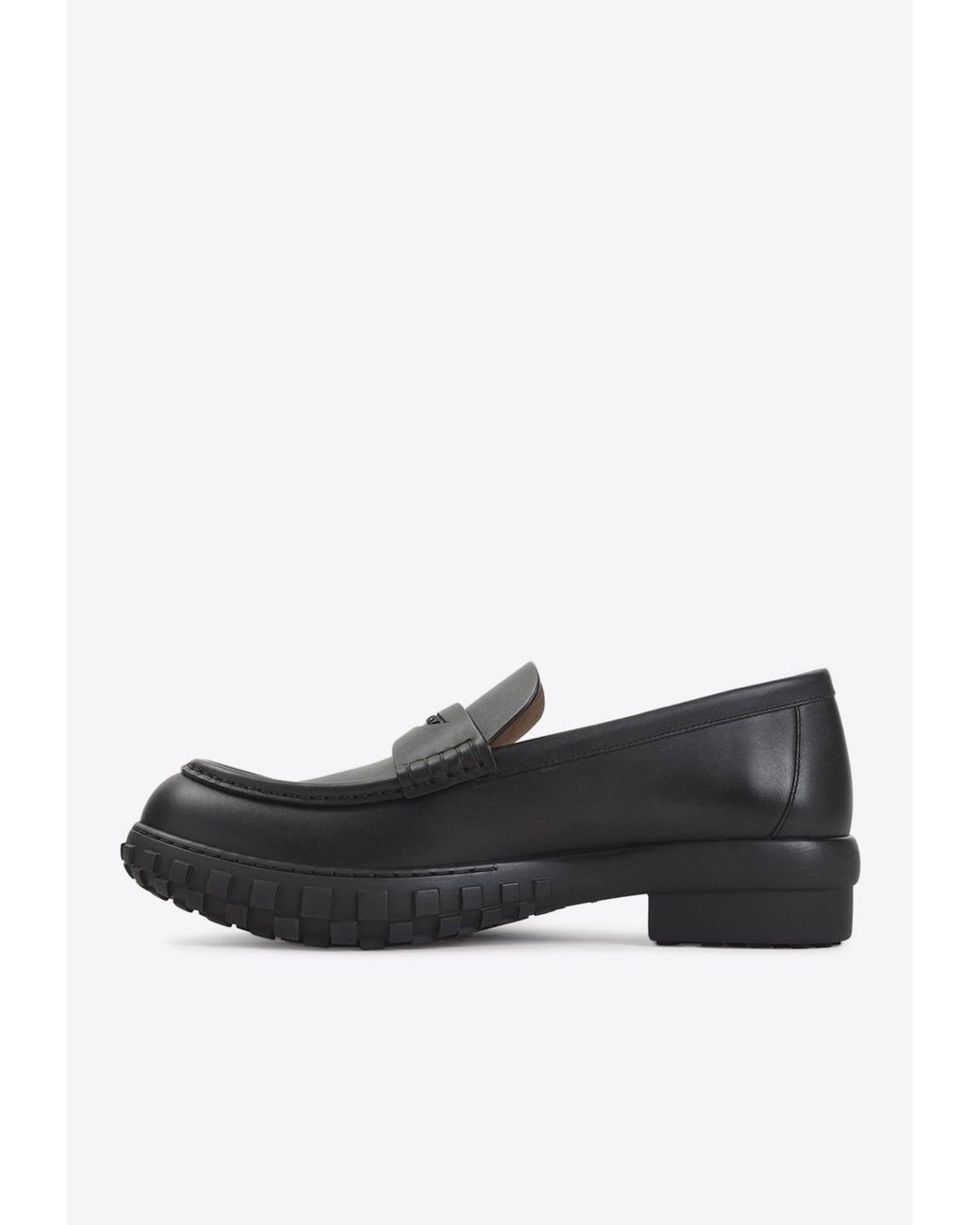 Givenchy Black Echo Leather Penny Loafers for men