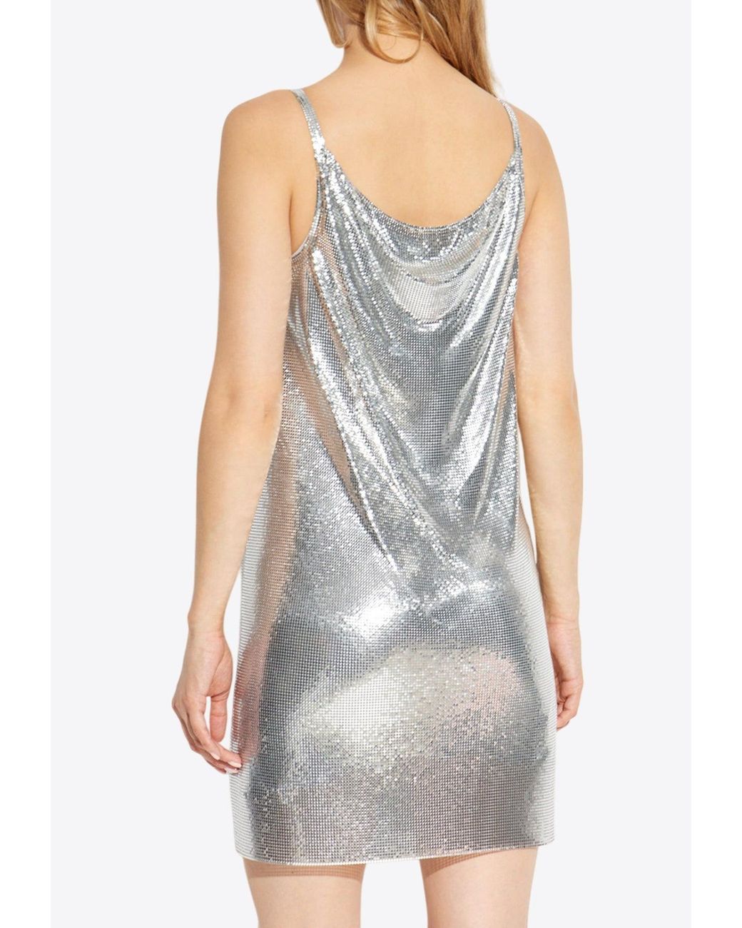 knee length dresses for ladies Asteri Mini Dress | Silver | Dresses main image 1