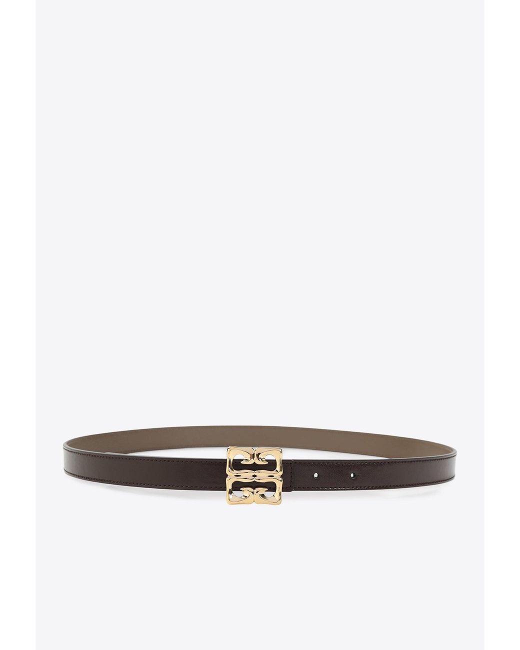 ジバンシィ Givenchy 4G Liquid 2cm Belt Givenchy 4G Liquid Reversible Belt in White | Lyst