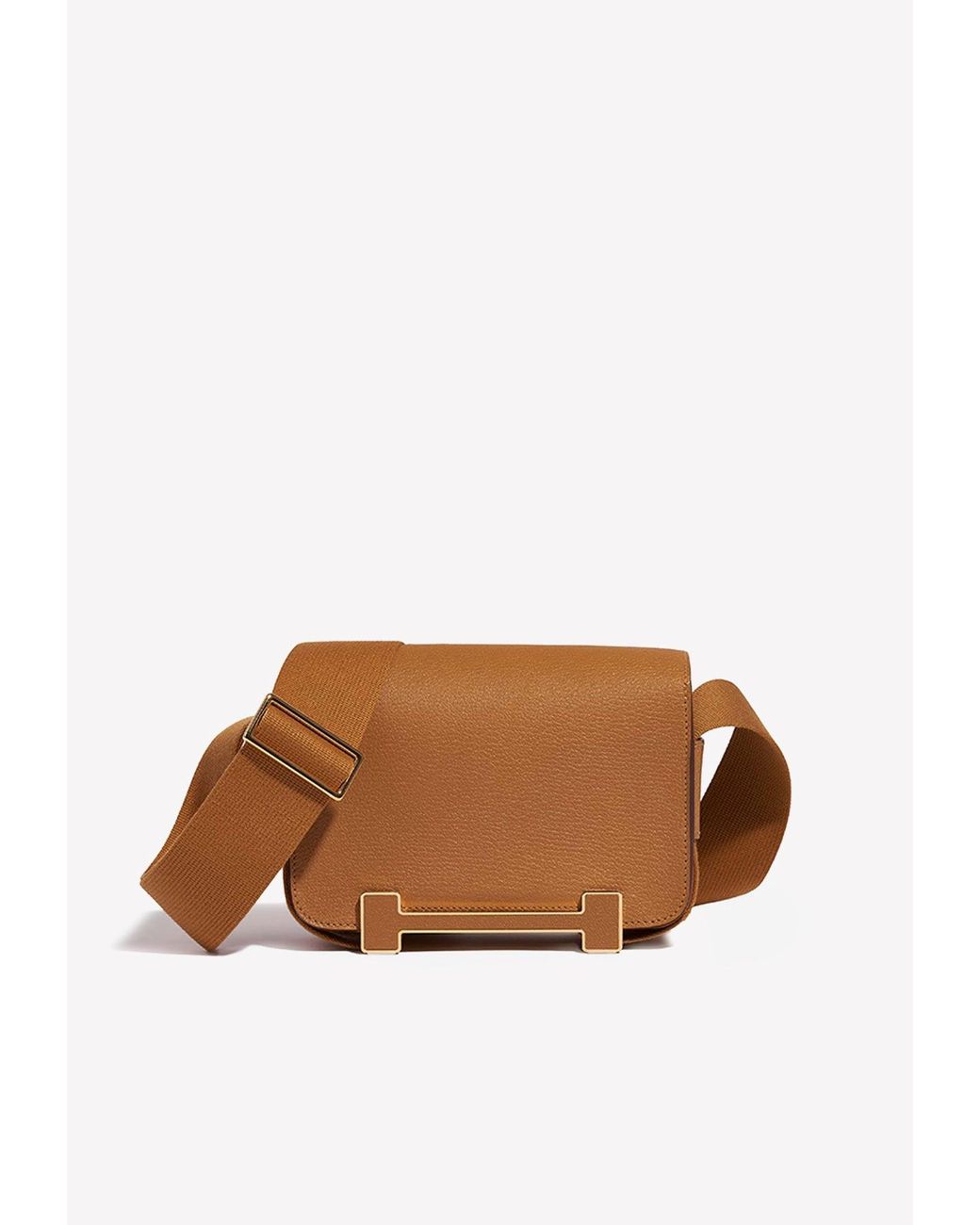 Hermès Geta Shoulder Bag In Caramel Chèvre Mysore With Gold Hardware in