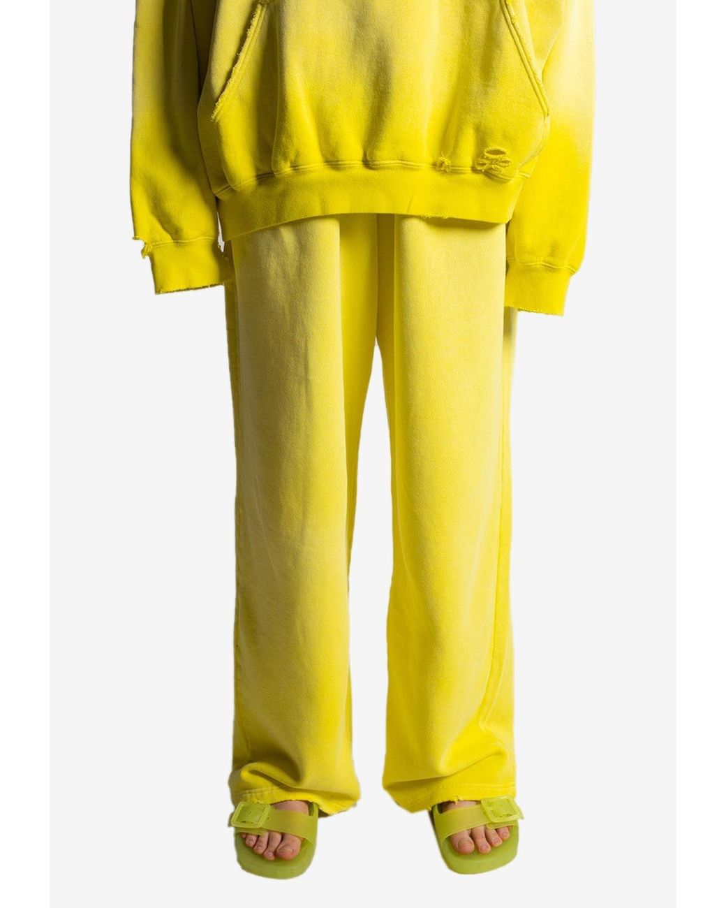 Balenciaga Oversize Track Pants in Yellow | Lyst