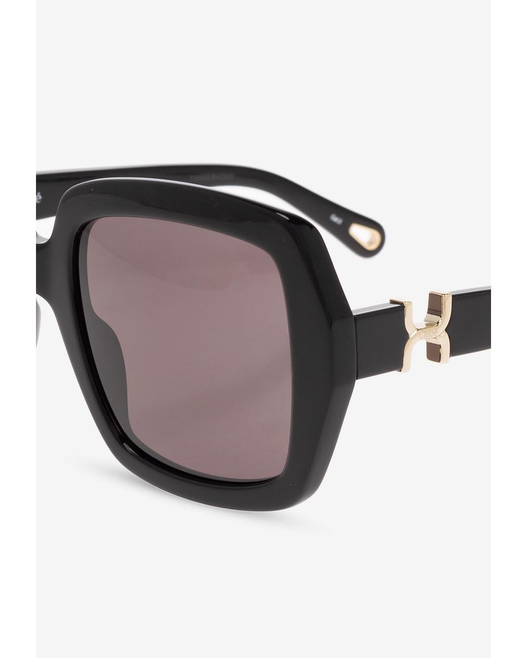 Chloé Black Marcie Square Sunglasses