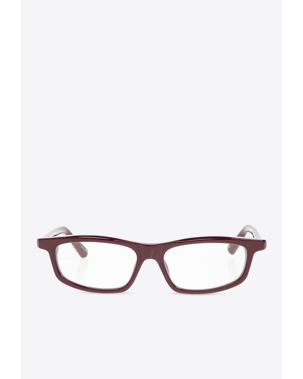 Jacquemus White Rectangular-Framed Optical Glasses