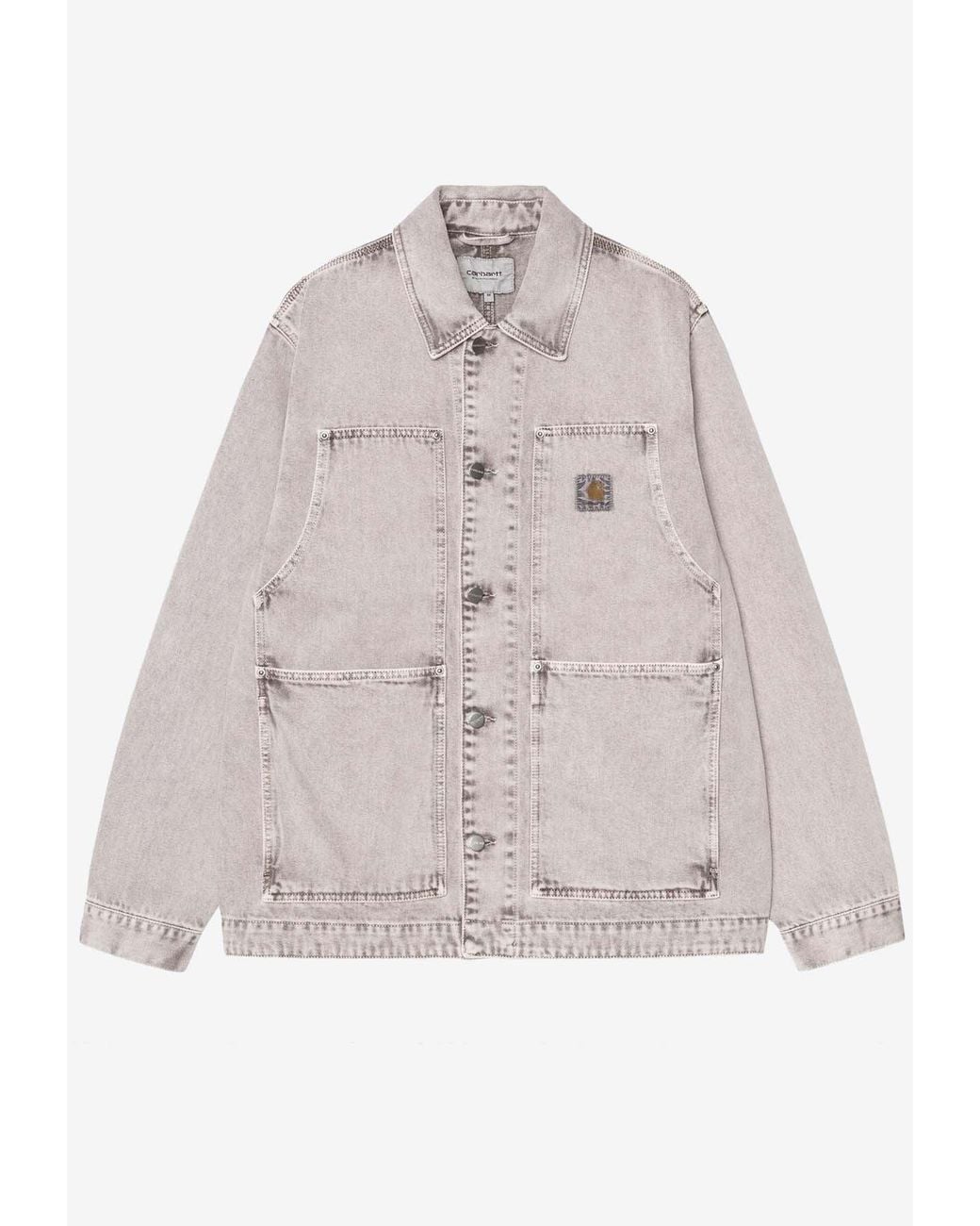 Carhartt Gray Og Double Front Washed Jacket for men
