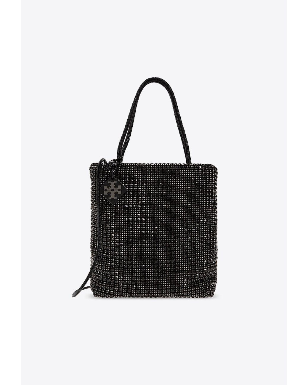 トートバッグ Tory Burch MINI NIGHT OWL CRYSTAL TOTE BAG Night Owl Crystal-Embellished Mini Tote: Women's Designer