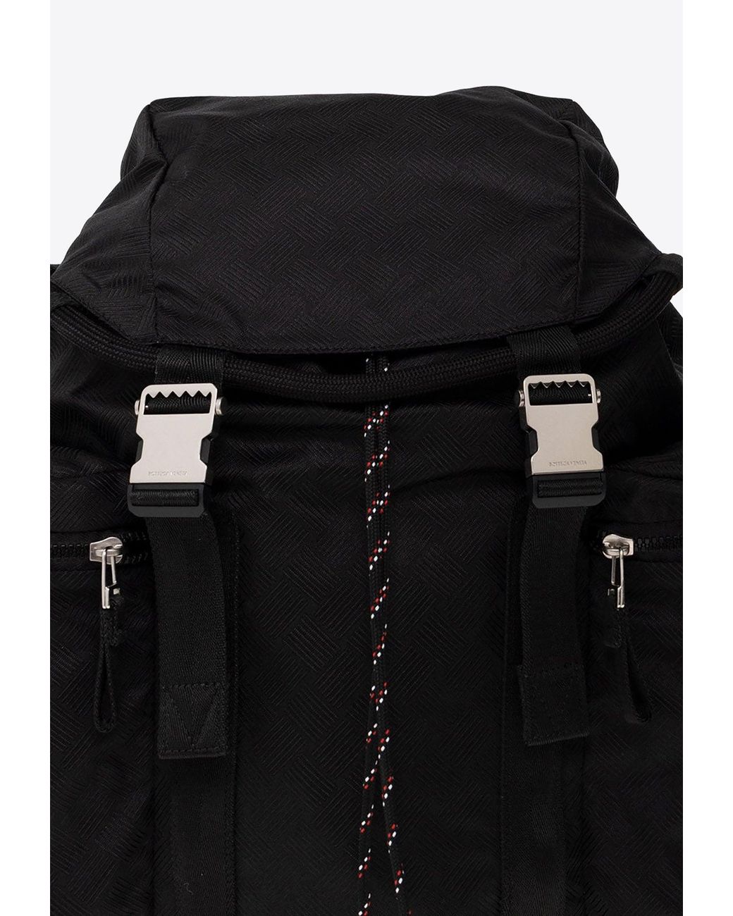 BOTTEGA VENETA バックパック リュック ALTO Bottega Veneta Alto Nylon Jacquard Backpack In Black-silver