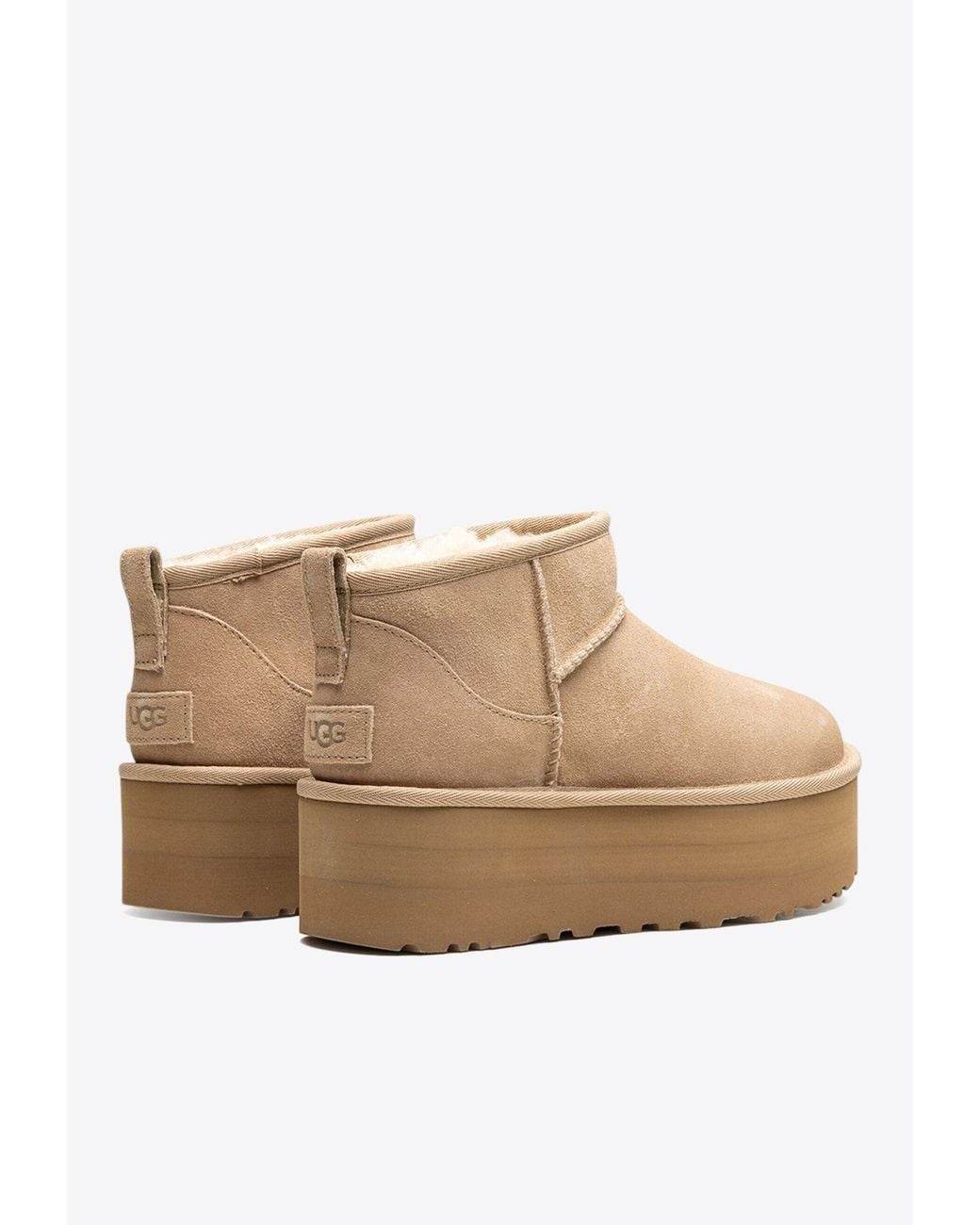 Ugg Natural Classic Ultra Mini Platform Boots