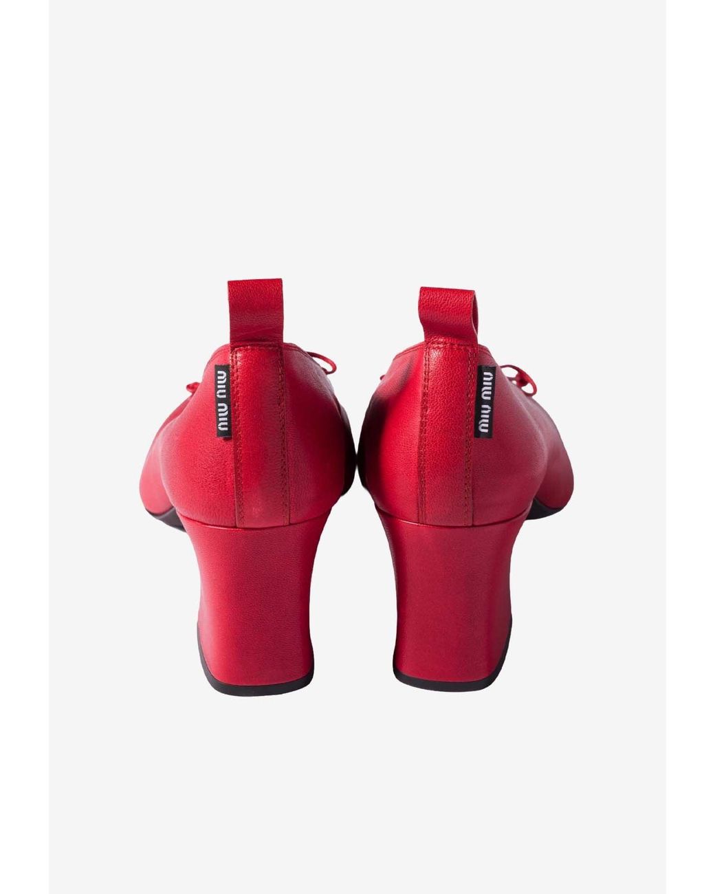 Miu Miu Pink Élan 65 Bow-Embellished Pumps