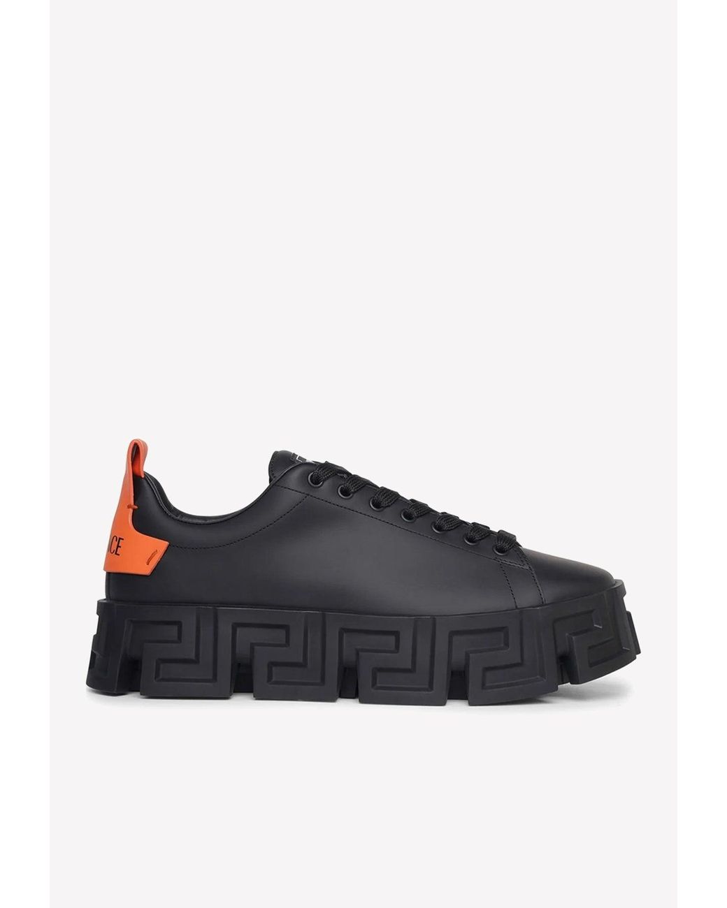 スニーカー VERSACE GRECA LEATHER SNEAKERS Greca Sneakers Black | VERSACE CA