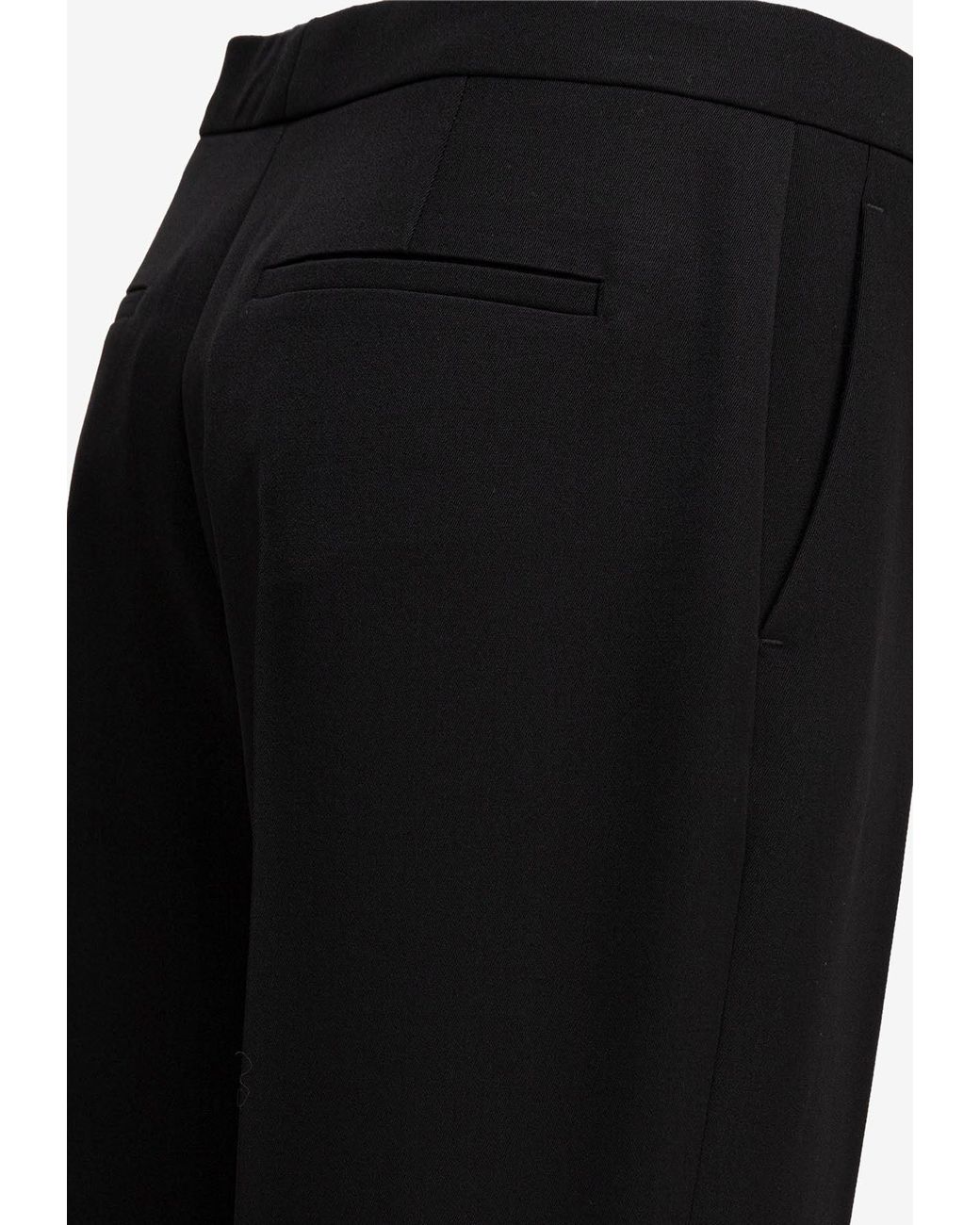 Givenchy Black Flared Cropped Pants