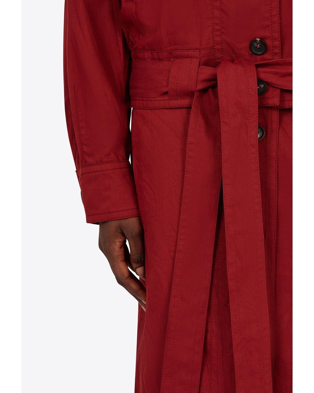Ferragamo Red Duster Convertible Coat