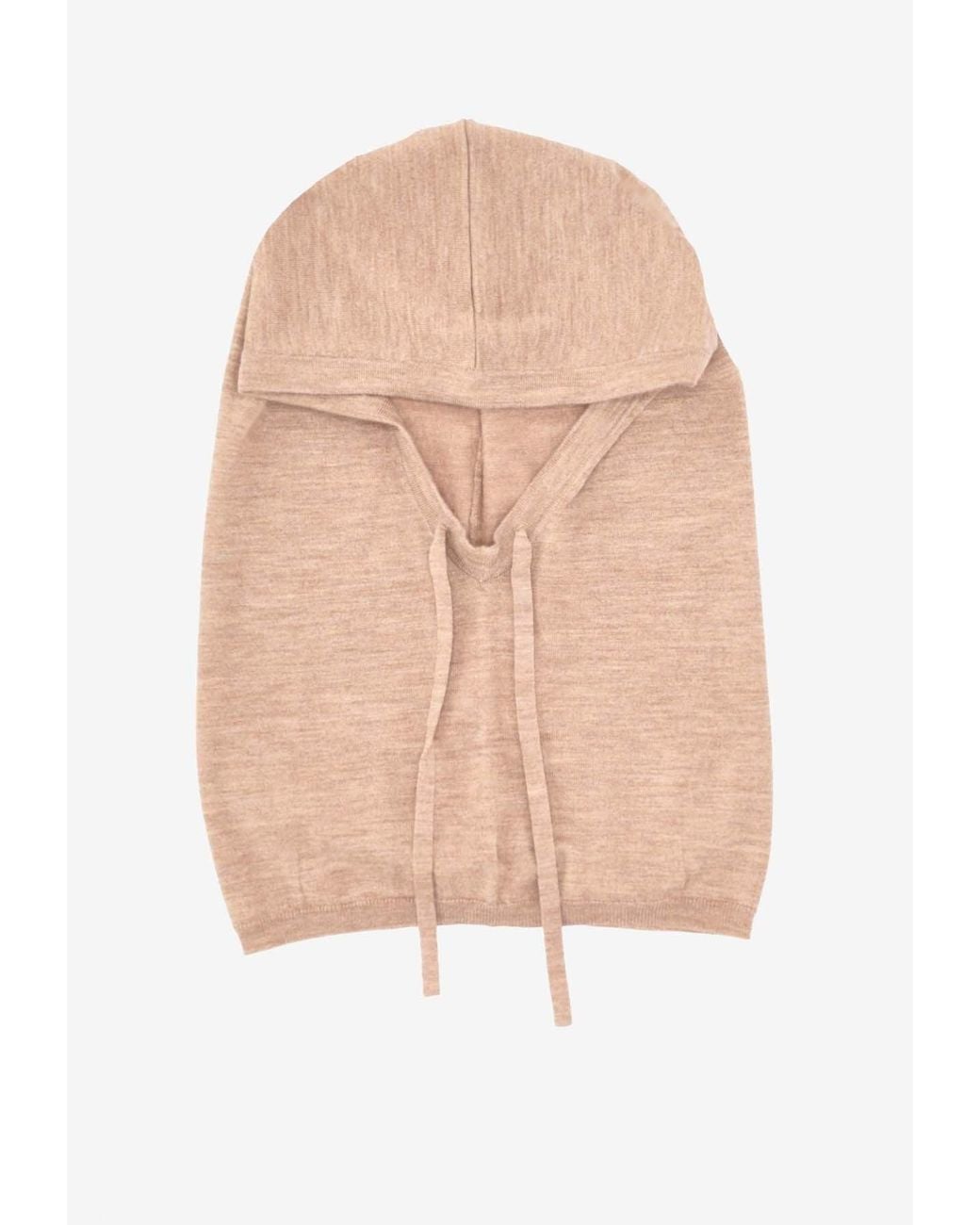 P.A.R.O.S.H. White Lime Wool Knit Balaclava