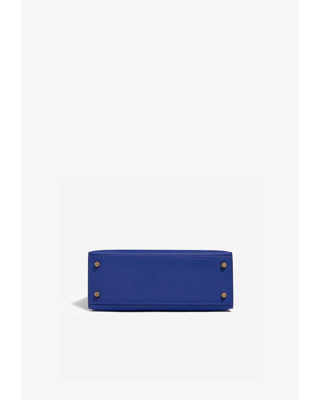 Hermès Kelly 25 In Bleu Royal Epsom With Gold Hardware in Blue