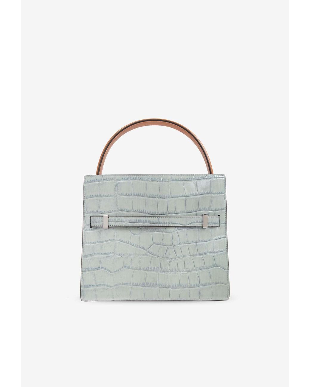 Tory Burch Small Lee Radziwill Croc-Embossed Leather Top