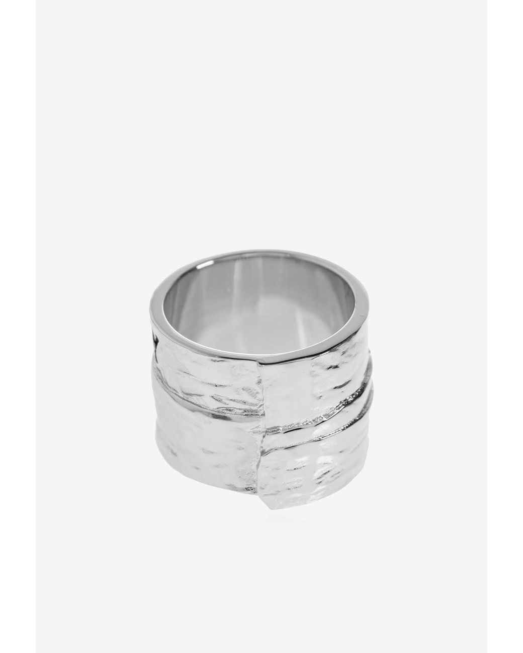 Givenchy White Tape Logo Ring