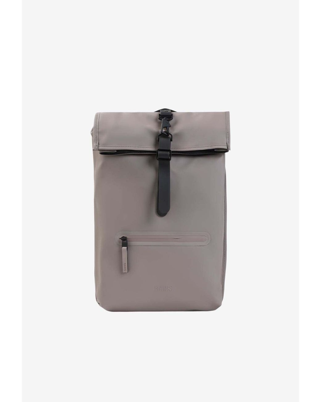 Rains Gray Rolltop Rucksack Backpack for men