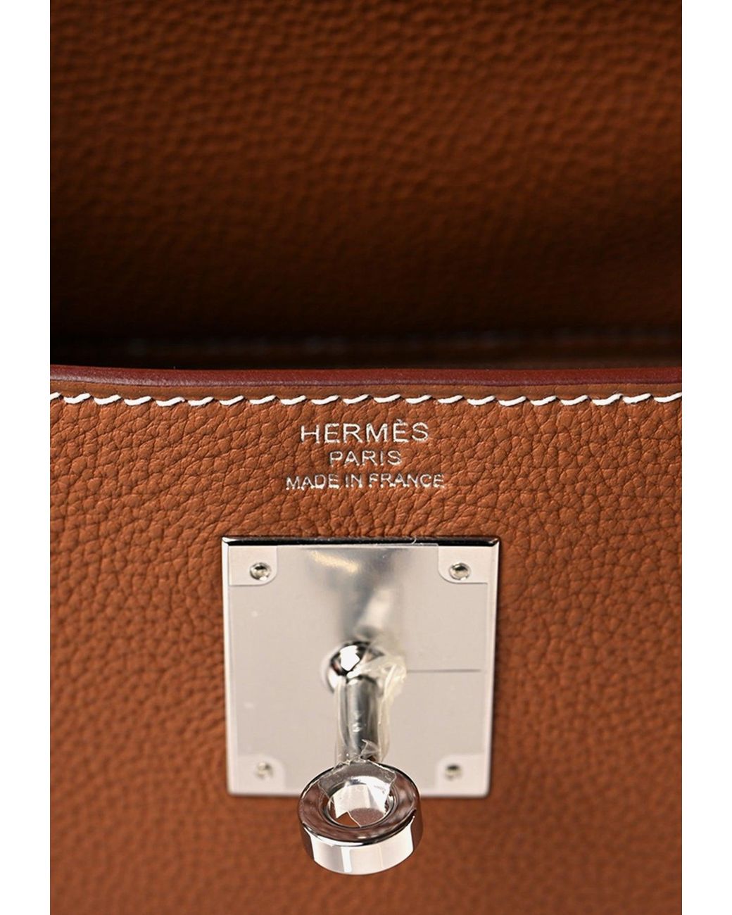 Hermès Kelly Retourne 28 In Gold Togo With Palladium Hardware in Brown