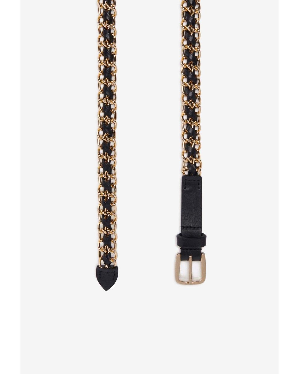 Ba&sh White Brooke Braided Chained Belt