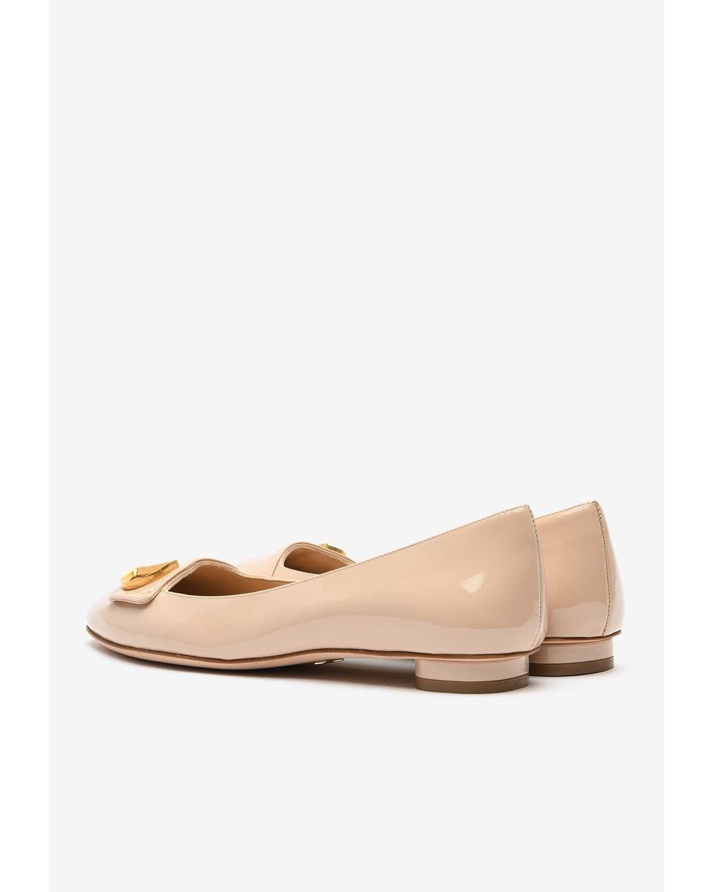 Dior Natural Logo Ballet Flats