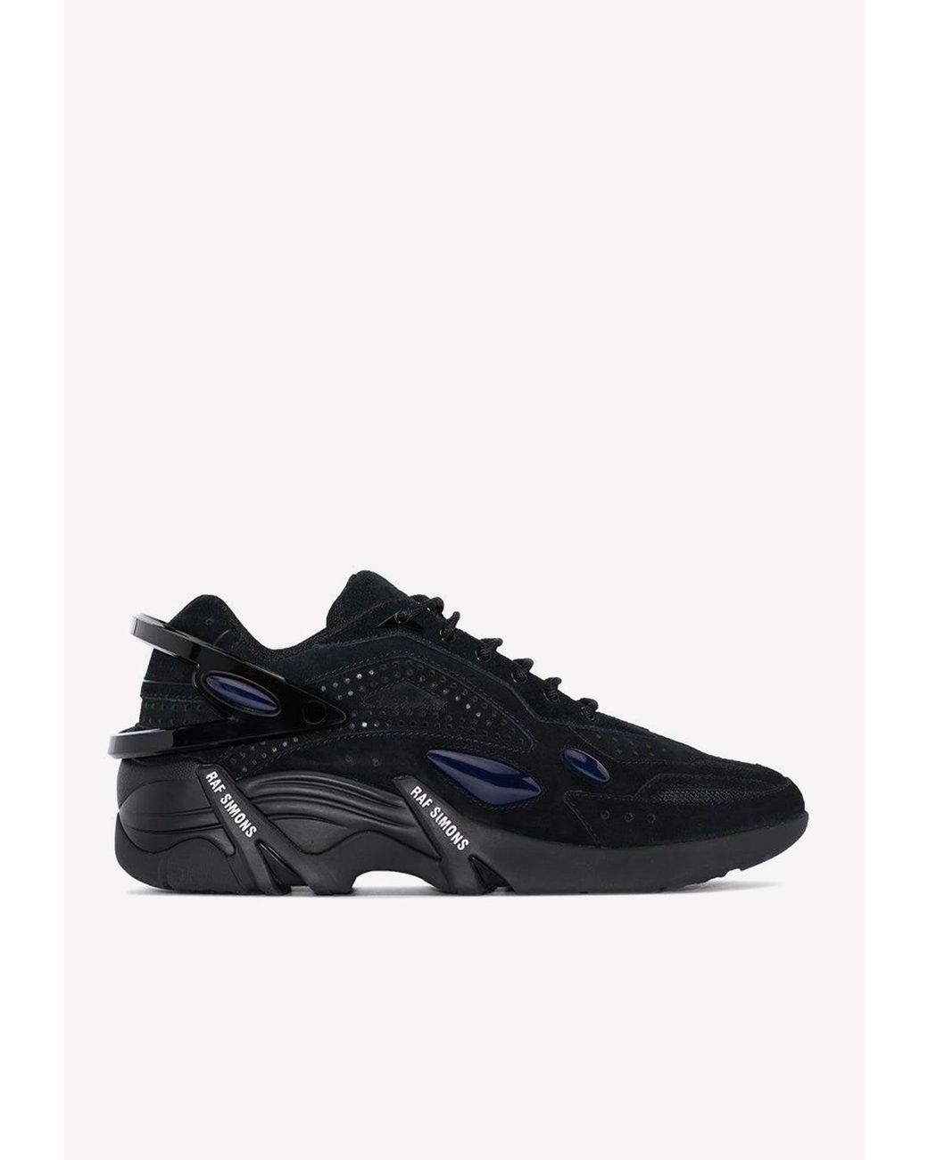 Raf Simons Cylon 21 Low-top Leather Sneakers in Black for Men | Lyst