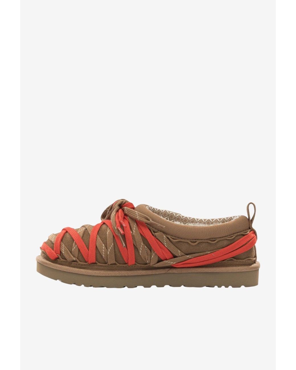 Ugg Brown Suede Slippers With Laces for men