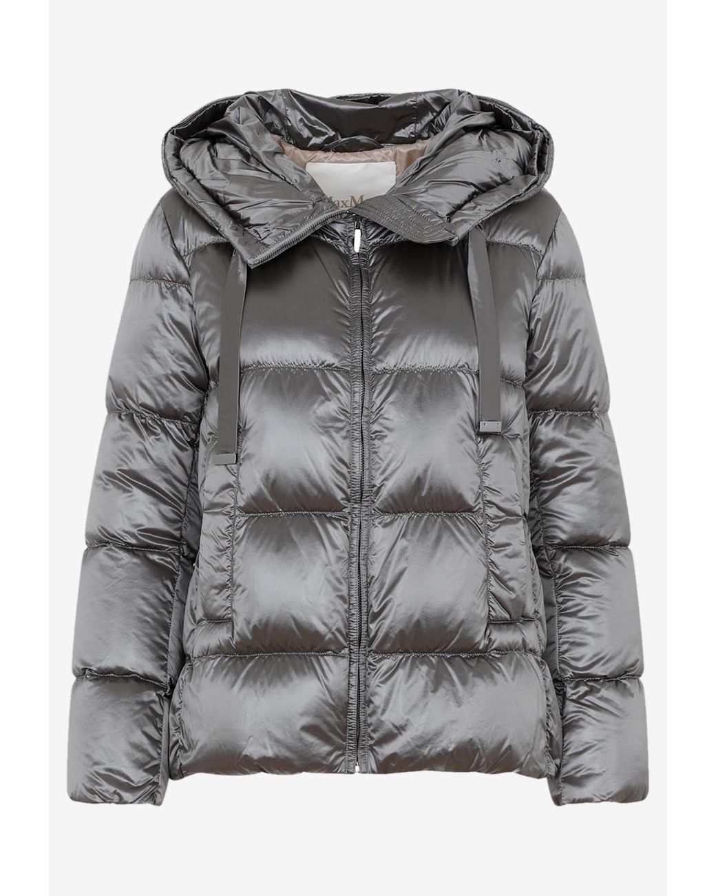 Max Mara The Cube Down Jacket In Tech Fabric in Gray Lyst