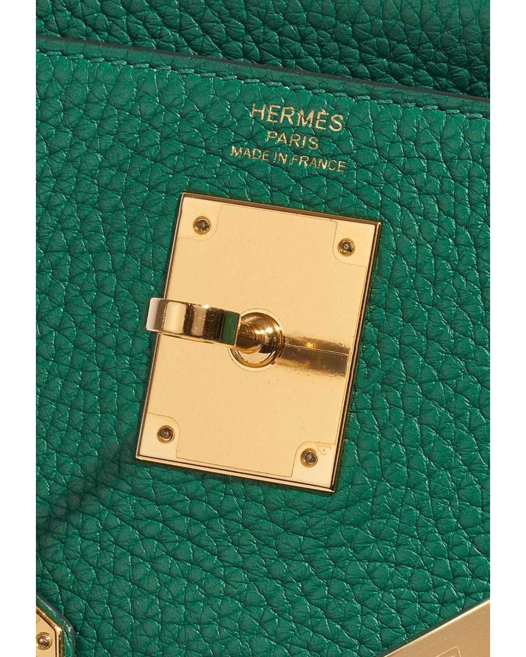 Hermes Kelly Retourne 25 Bag Menthe Togo Gold Hardware New w/Box
