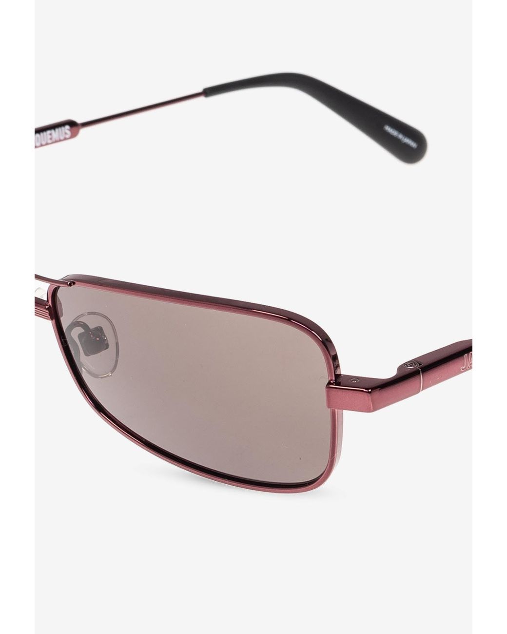 Jacquemus Gray Statzione Rectangular Sunglasses
