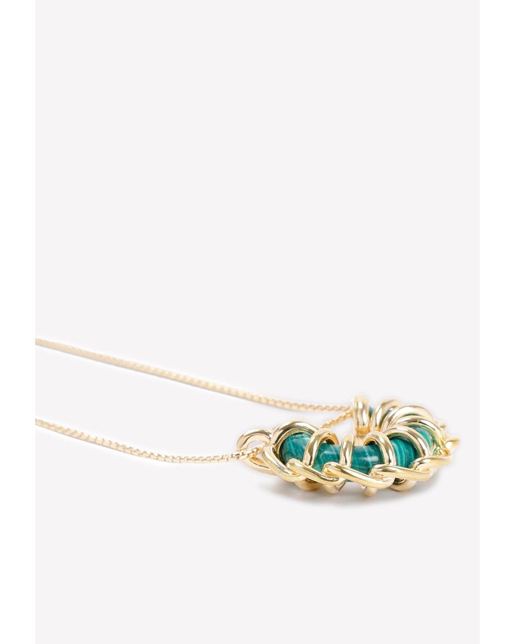 Bottega Veneta Heart Enamel Pendant