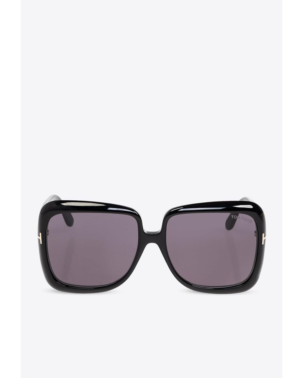 Tom Ford Gray Over-Sized Square Sunglasses