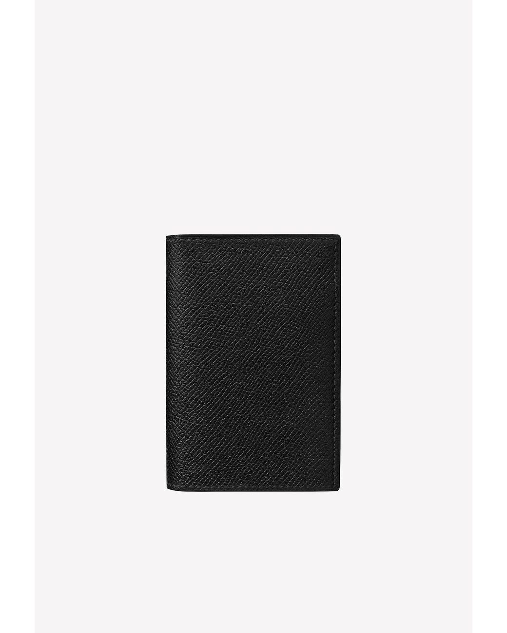 HERMES Epsom MC2 Euclide Card Holder Case Wallet Black 54175