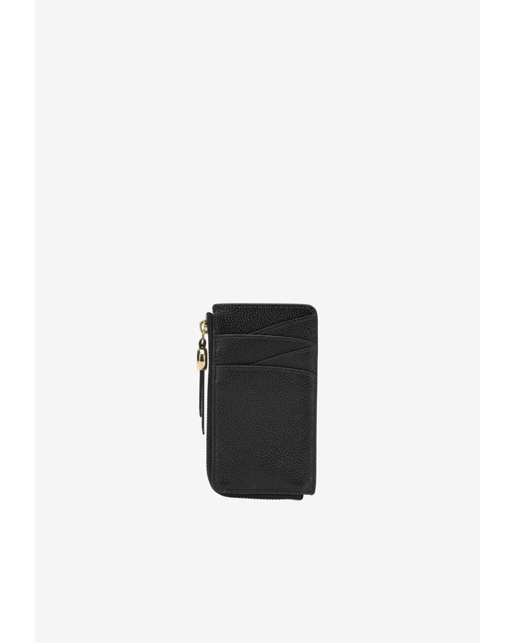 Tory Burch White Romy Leather Zip Cardholder