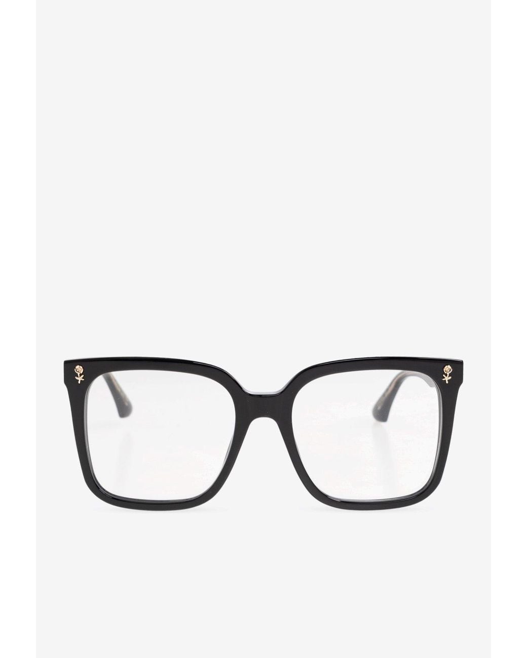Etro Black Logo Square Glasses